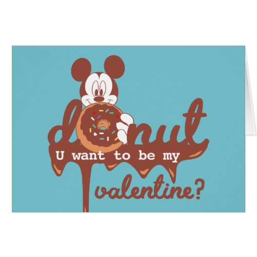 Mickey  Donut U Want to be My Valentine