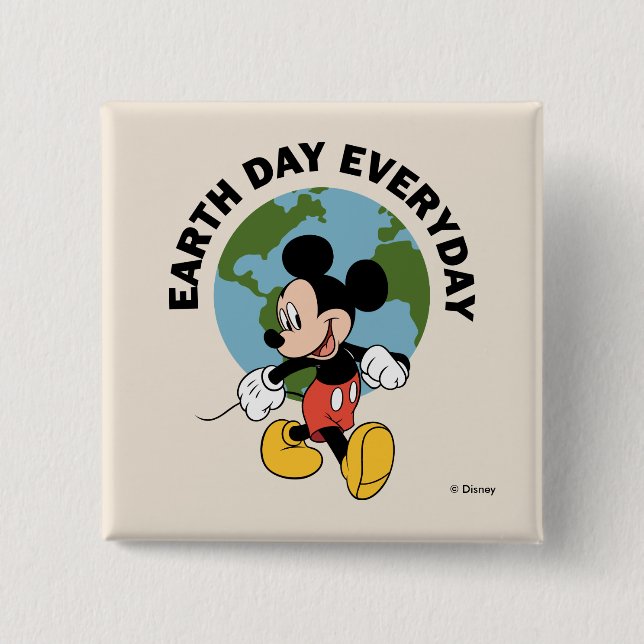 Mickey | Earth Day Everyday Button (Front)