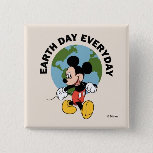 Mickey  Earth Day Everyday Button