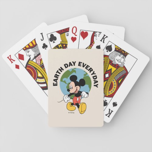 Mickey  Earth Day Everyday Poker Cards