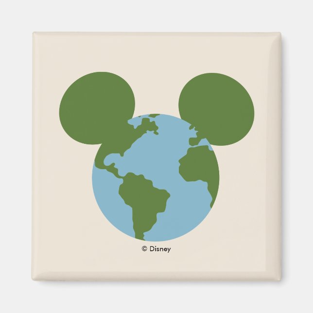 Mickey Earth Icon Magnet (Front)