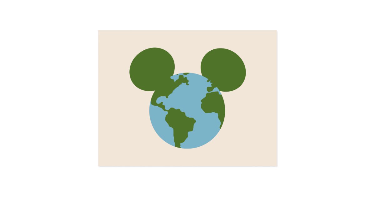 Mickey Earth Icon Postcard | Zazzle.com