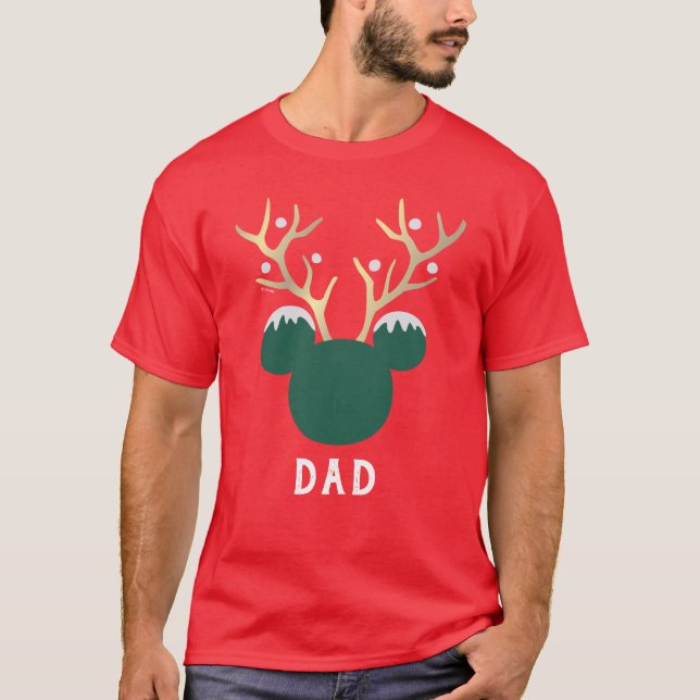 Mickey | Family Christmas  - Dad T-Shirt (Front)