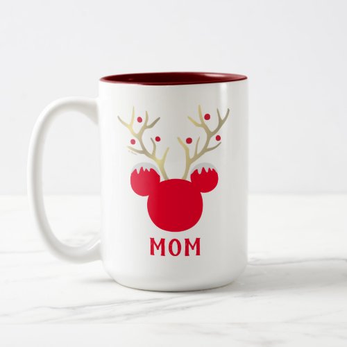 Mickey | Family Christmas - Mom Two-Tone Coffee Mug