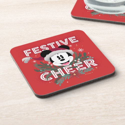 Mickey  Festive Cheer Beverage Coaster
