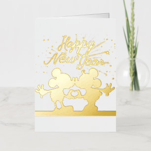 Mickey Folded Foil Holiday Card