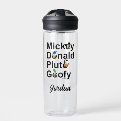 Mickey  Friends  Add Your Name Water Bottle
