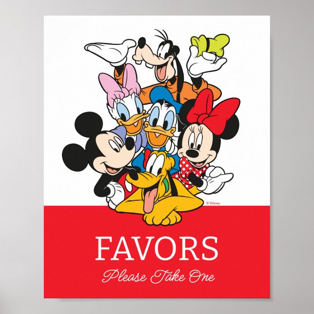 Mickey & Friends Baby Shower Poster (Front)