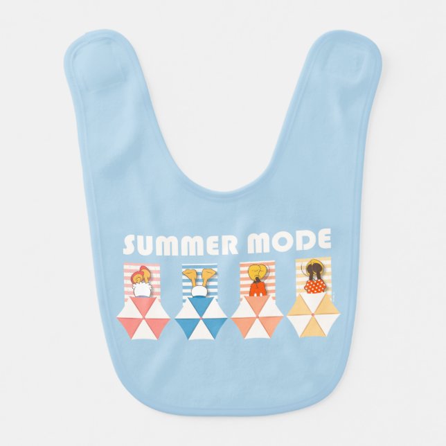 Mickey & Friends | Beach Summer Mode Baby Bib (Front)