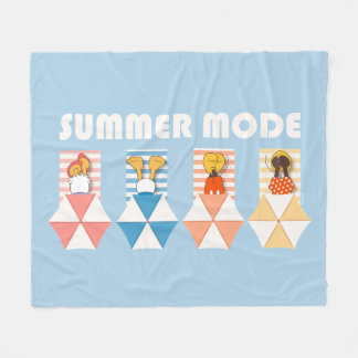 Mickey & Friends | Beach Summer Mode Fleece Blanket