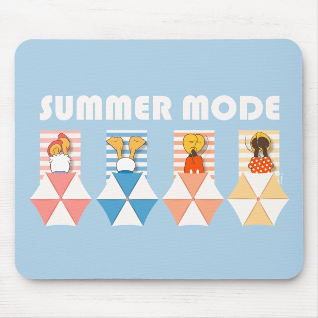 Mickey & Friends | Beach Summer Mode Mouse Pad (Front)