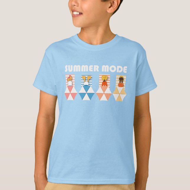Mickey & Friends | Beach Summer Mode T-Shirt (Front)