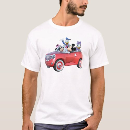 Mickey  Friends  Car T_Shirt