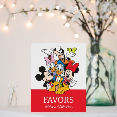 Mickey &amp; Friends Cards and Gifts Baby Shower Foam Board