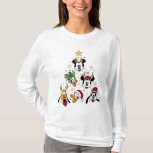 Mickey & Friends Character Christmas Tree T-Shirt