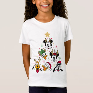 Mickey & Friends Character Christmas Tree T-Shirt