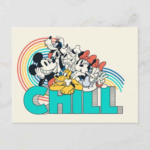 Mickey  Friends  Chill Postcard