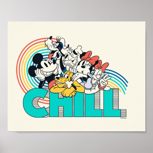 Mickey  Friends  Chill Poster