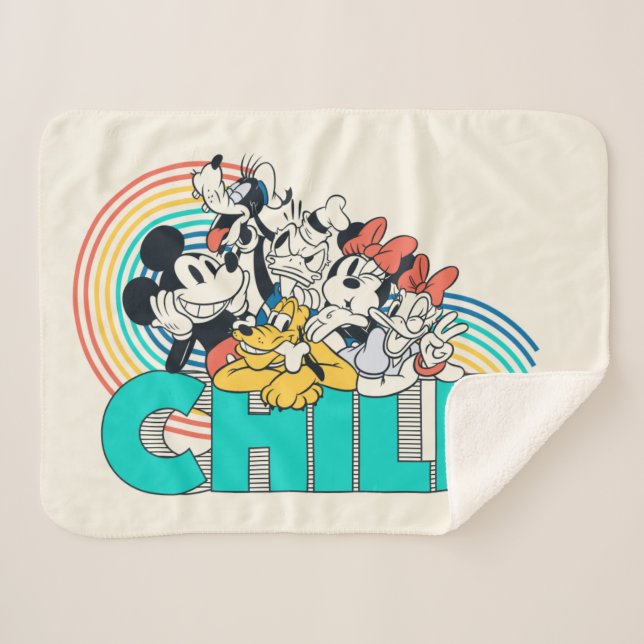 Mickey & Friends | Chill Sherpa Blanket (Front (Horizontal))