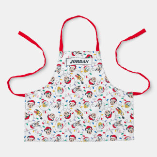Mickey & Friends | Christmas Lights Pattern Apron