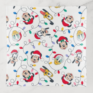 Mickey & Friends   Christmas Lights Pattern Trinket Tray