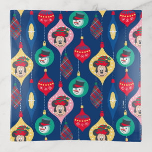 Mickey & Friends   Christmas Ornament Pattern Trinket Tray