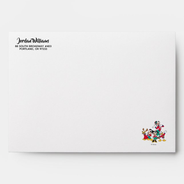 Mickey & Friends | Christmas Outfits Envelope (Front)