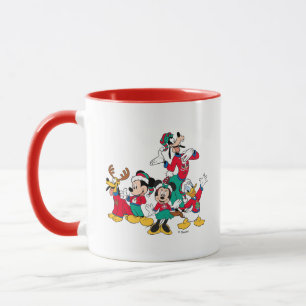 Mickey & Friends Christmas Outfits Mug