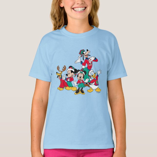 Mickey & Friends | Christmas Outfits T-Shirt (Front)