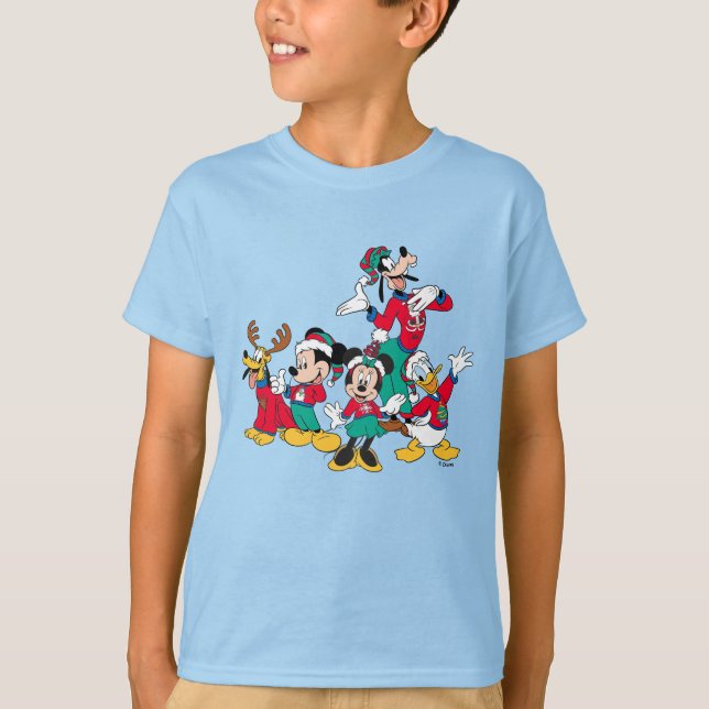 Mickey & Friends | Christmas Outfits T-Shirt (Front)