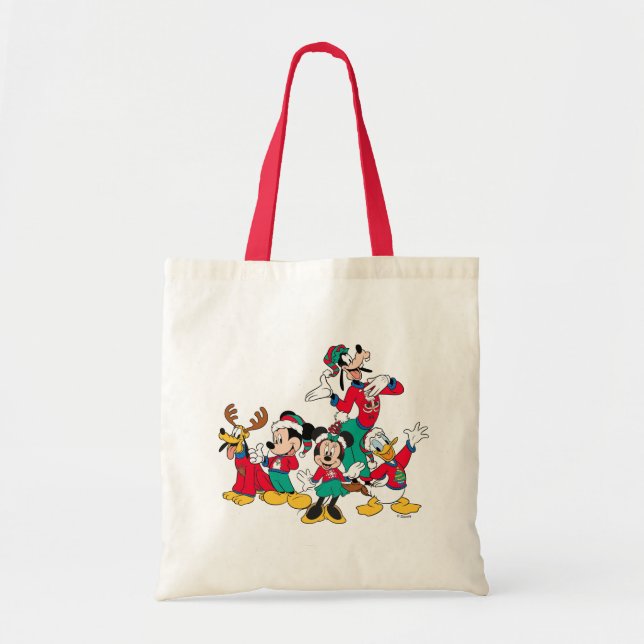 Mickey & Friends | Christmas Outfits Tote Bag (Front)