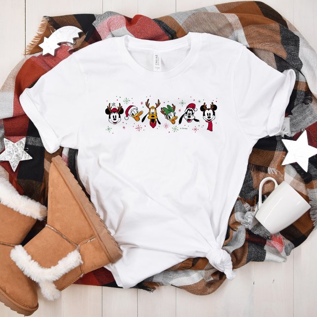 Mickey & Friends Christmas Snowflakes T-Shirt (Creator Uploaded)