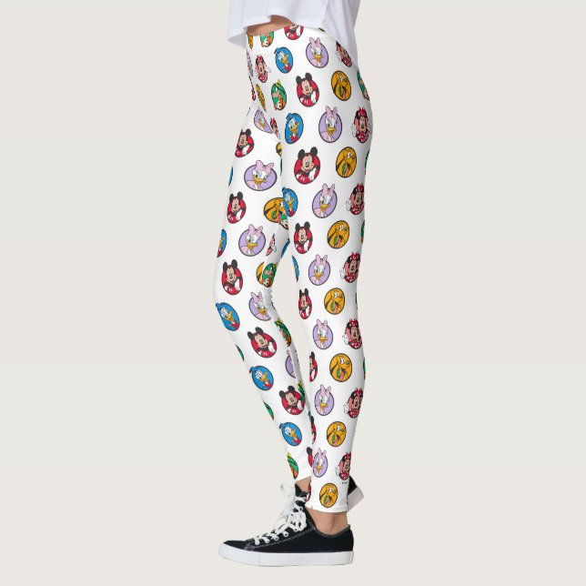 Mickey & Friends Classic Circles Pattern Leggings (Left)