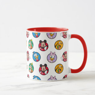 Mickey & Friends Classic Circles Pattern Mug