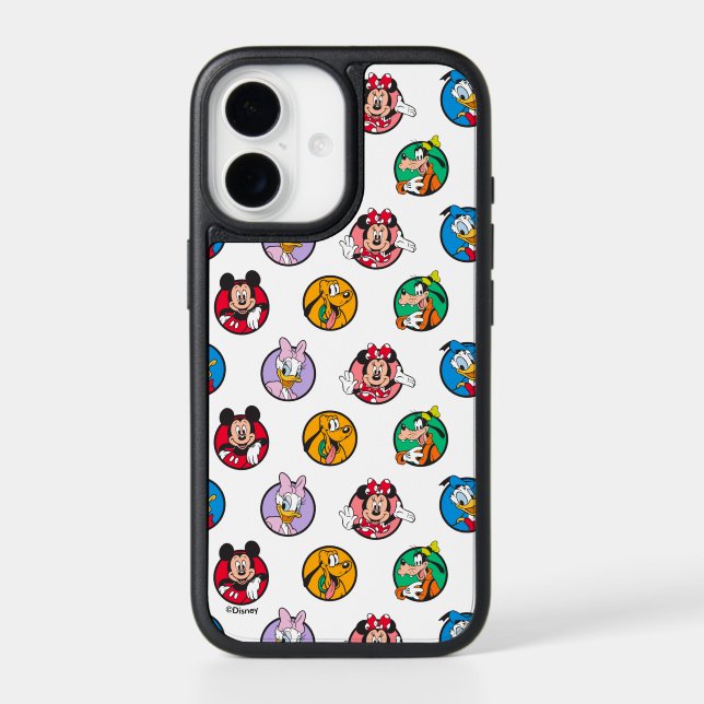 Mickey & Friends Classic Circles Pattern Otterbox iPhone Case (Back)