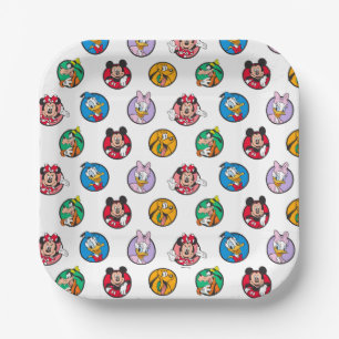 Mickey & Friends Classic Circles Pattern Paper Plates