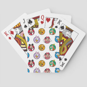 Mickey & Friends Classic Circles Pattern Poker Cards