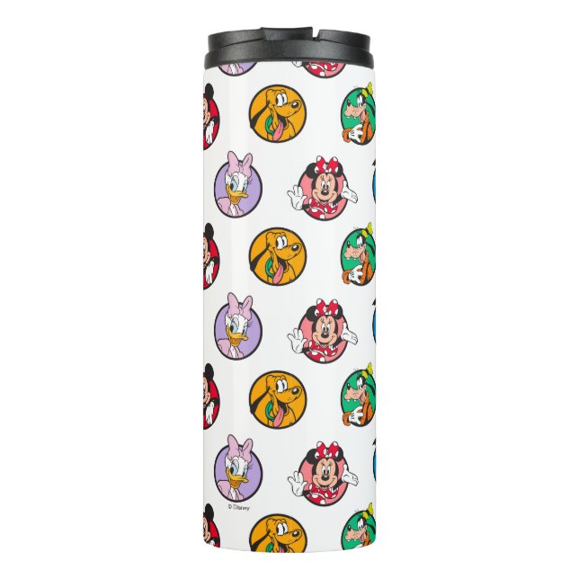 Mickey & Friends Classic Circles Pattern Thermal Tumbler (Back)