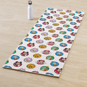 Mickey & Friends Classic Circles Pattern Yoga Mat
