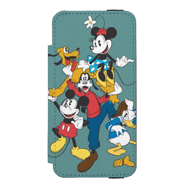 Mickey & Friends | Classic Group Incipio iPhone Wallet Case (Folio Front)