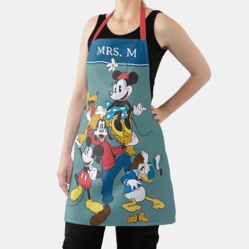 Mickey  Friends  Classic Group Personalized Apron