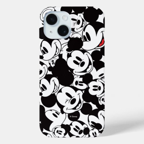 Mickey  Friends  Classic Mickey Pattern iPhone 15 Case