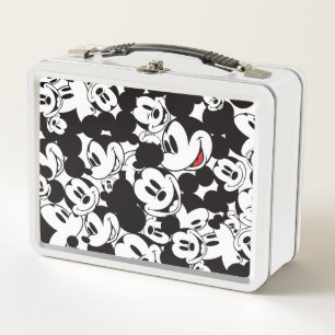 Mickey & Friends   Classic Mickey Pattern Metal Lunch Box
