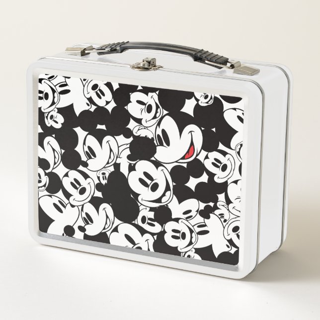 Mickey & Friends | Classic Mickey Pattern Metal Lunch Box (Front)