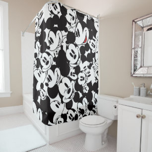 Mickey & Friends   Classic Mickey Pattern Shower Curtain