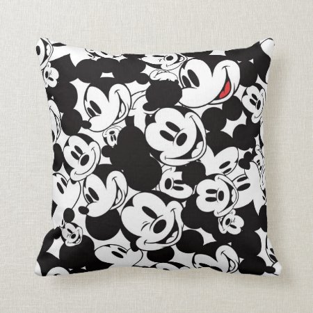 Mickey & Friends | Classic Mickey Pattern Throw Pillow