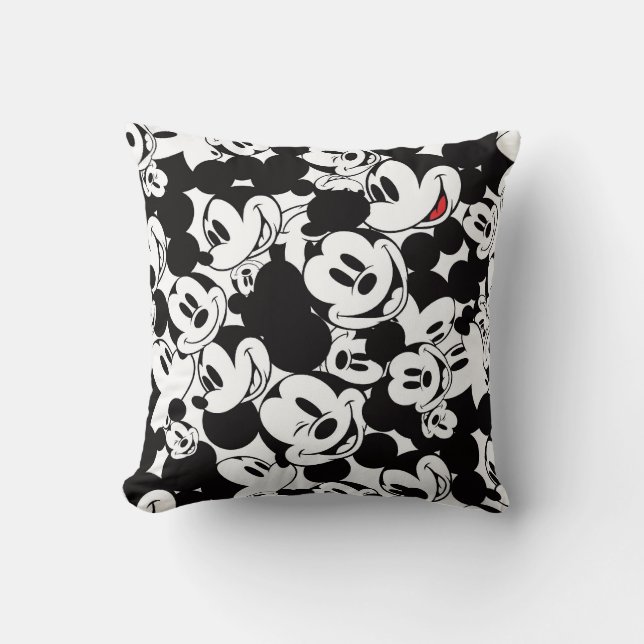 Mickey & Friends | Classic Mickey Pattern Throw Pillow (Front)