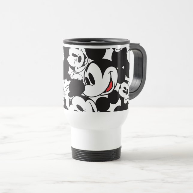 Mickey & Friends | Classic Mickey Pattern Travel Mug (Front Right)