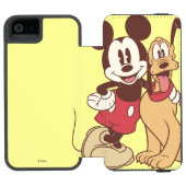 Mickey & Friends | Classic Mickey & Pluto Incipio iPhone Wallet Case (Folio Open)