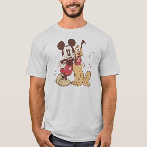 Mickey  Friends  Classic Mickey  Pluto T_Shirt